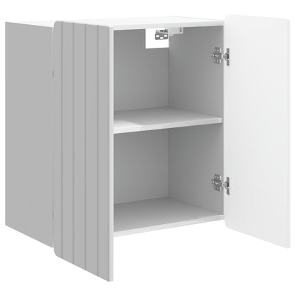 vidaXL Wall-Mounted Cabinet High Gloss White 59 x 31 x 64 cm