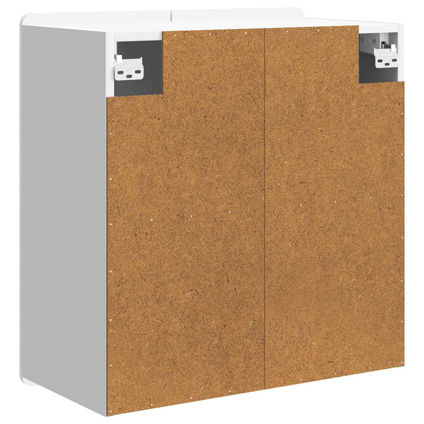 vidaXL Wall-Mounted Cabinet High Gloss White 59 x 31 x 64 cm