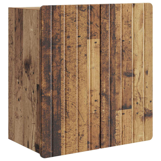 vidaXL Wall-Mounted Cabinet Old Wood 59 x 31 x 64 cm Engineered Wood