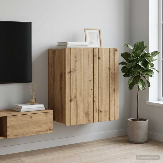 vidaXL Wall-Mounted Cabinet Artisan Oak 59 x 31 x 64 cm