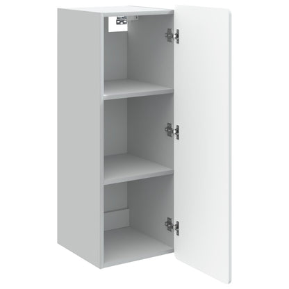 vidaXL Wall-Mounted Cabinet White 33 x 34.5 x 94 cm Engineered Wood