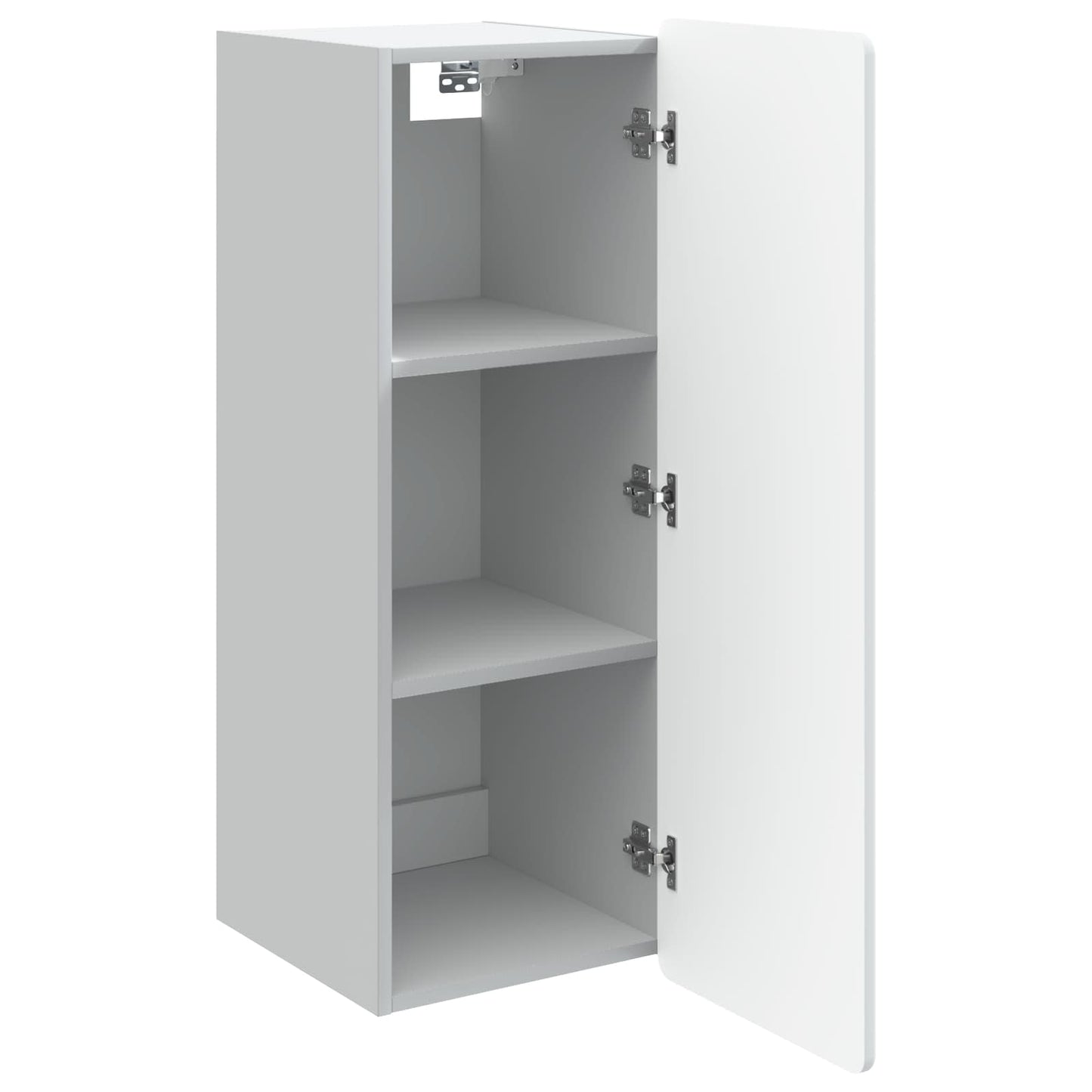 vidaXL Wall-Mounted Cabinet White 33 x 34.5 x 94 cm Engineered Wood
