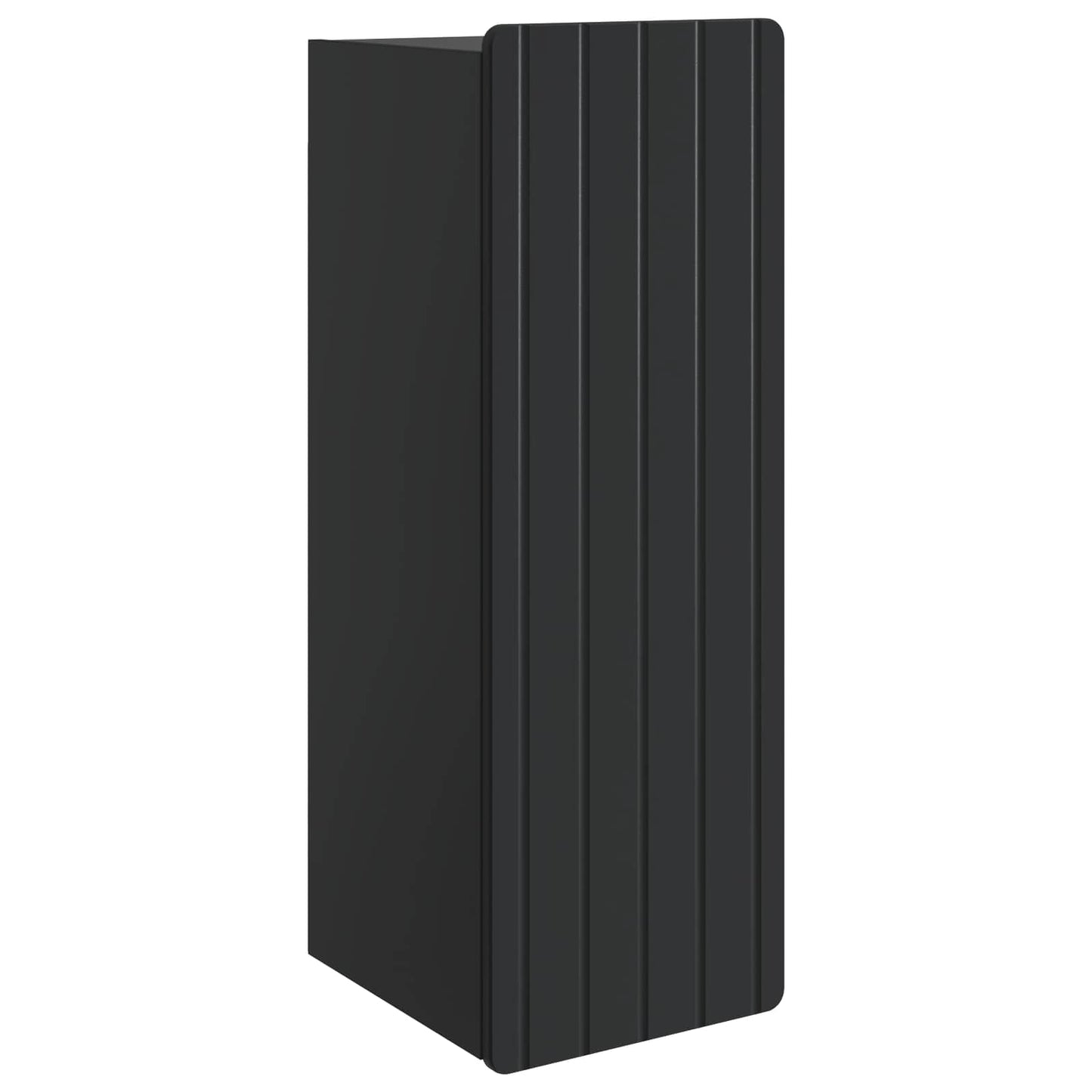 vidaXL Wall-Mounted Cabinet Black 33 x 34.5 x 94 cm Engineered Wood