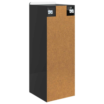 vidaXL Wall-Mounted Cabinet Black 33 x 34.5 x 94 cm Engineered Wood