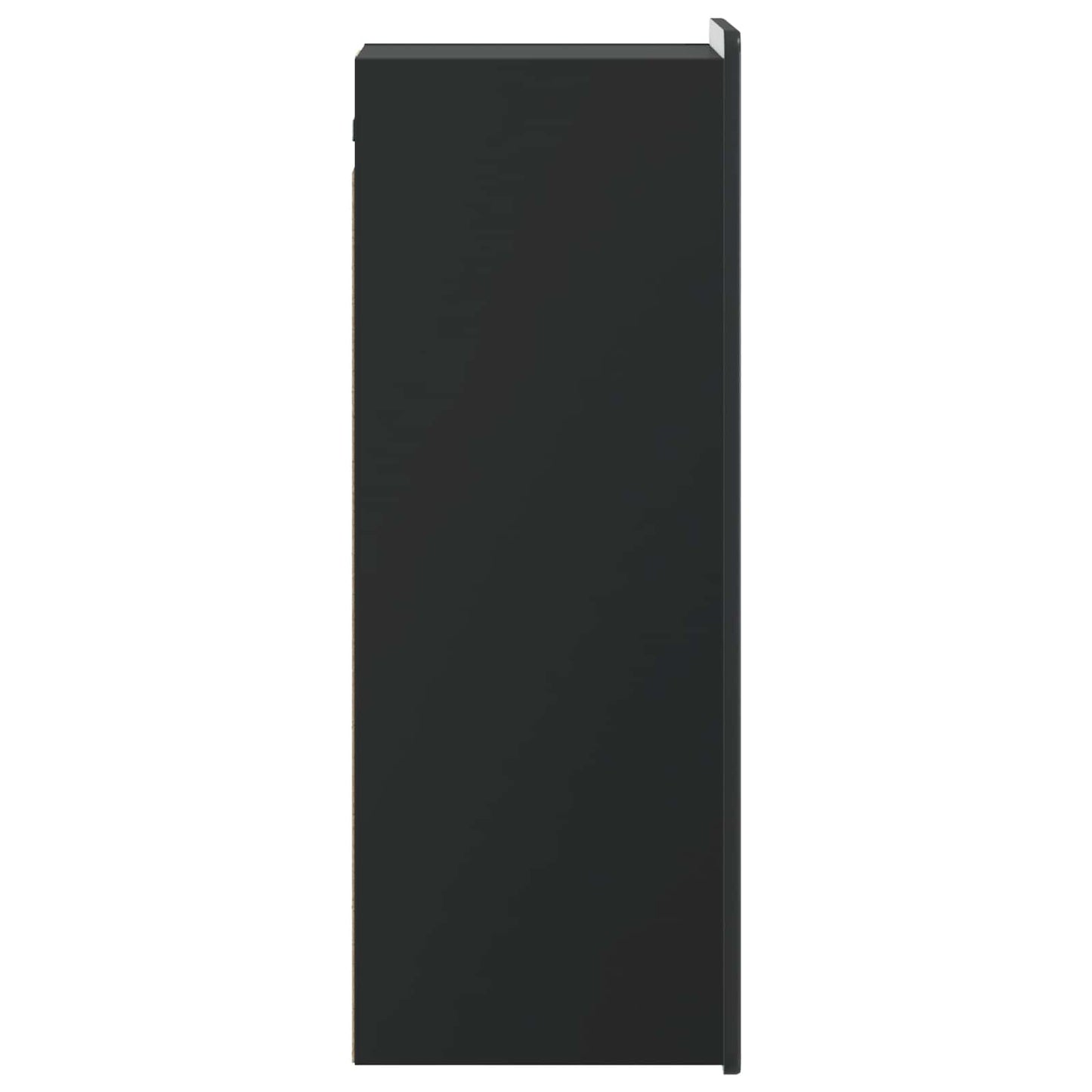 vidaXL Wall-Mounted Cabinet Black 33 x 34.5 x 94 cm Engineered Wood
