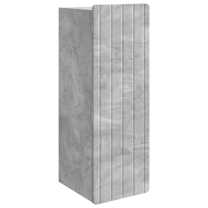vidaXL Wall-Mounted Cabinet Concrete Grey 33 x 34.5 x 94 cm