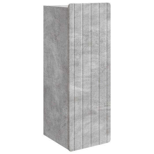 vidaXL Wall-Mounted Cabinet Concrete Grey 33 x 34.5 x 94 cm