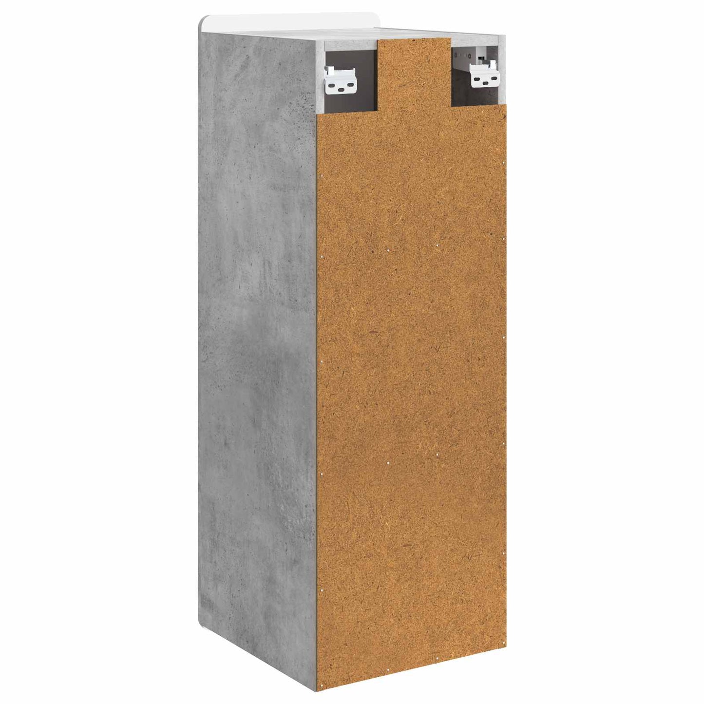 vidaXL Wall-Mounted Cabinet Concrete Grey 33 x 34.5 x 94 cm