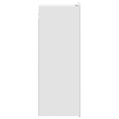vidaXL Wall-Mounted Cabinet High Gloss White 33 x 34.5 x 94 cm