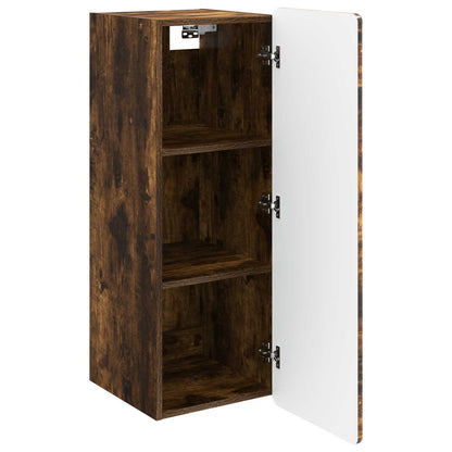 vidaXL Wall-Mounted Cabinet Smoked Oak 33 x 34.5 x 94 cm