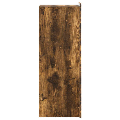 vidaXL Wall-Mounted Cabinet Smoked Oak 33 x 34.5 x 94 cm