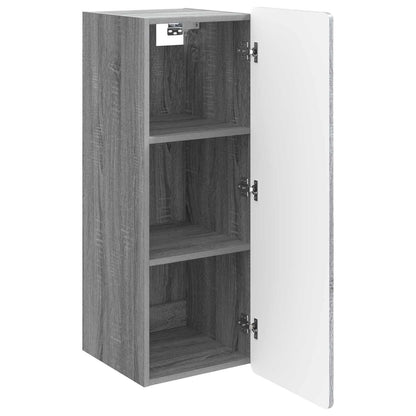 vidaXL Wall-Mounted Cabinet Grey Sonoma 33 x 34.5 x 94 cm