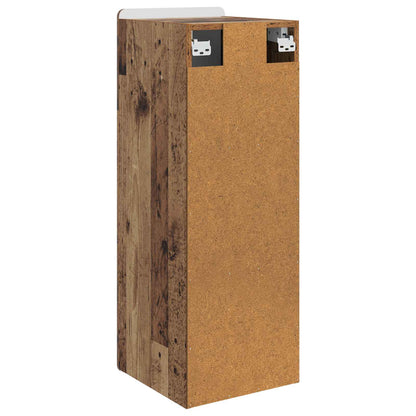 vidaXL Wall-Mounted Cabinet Old Wood 33 x 34.5 x 94 cm Engineered Wood