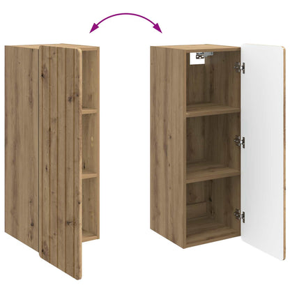 vidaXL Wall-Mounted Cabinet Artisan Oak 33 x 34.5 x 94 cm