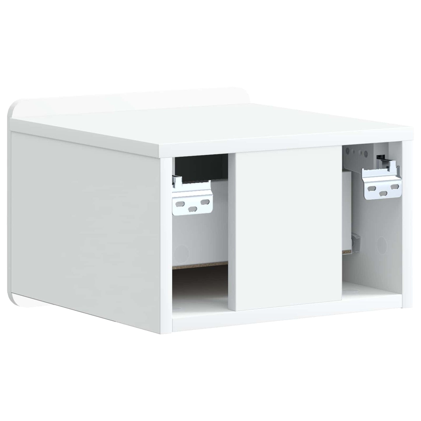 vidaXL Wall-Mounted Bedside Cabinet White 33 x 34.5 x 24 cm