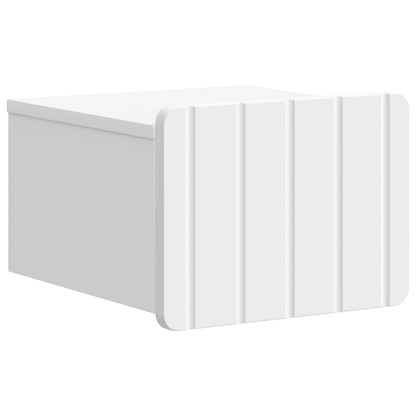 vidaXL Wall-Mounted Bedside Cabinet 2 pcs White 33 x 34.5 x 24 cm
