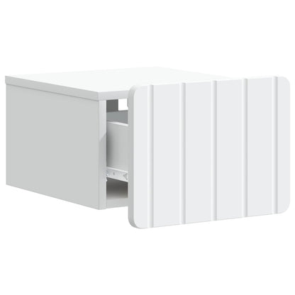 vidaXL Wall-Mounted Bedside Cabinet 2 pcs White 33 x 34.5 x 24 cm