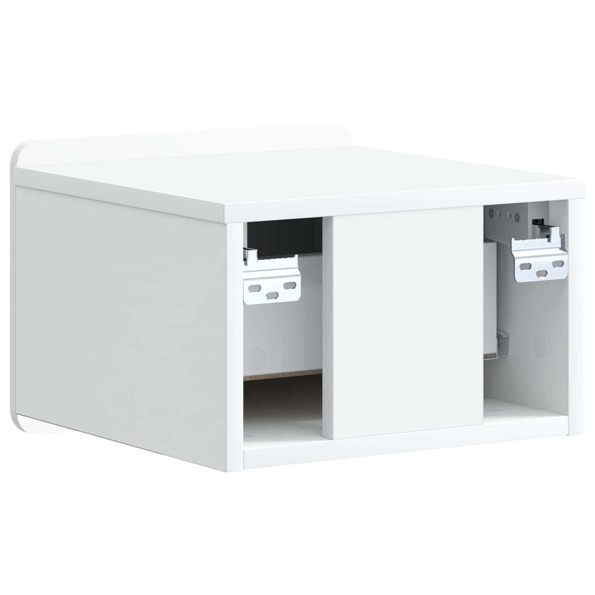 vidaXL Wall-Mounted Bedside Cabinet 2 pcs White 33 x 34.5 x 24 cm