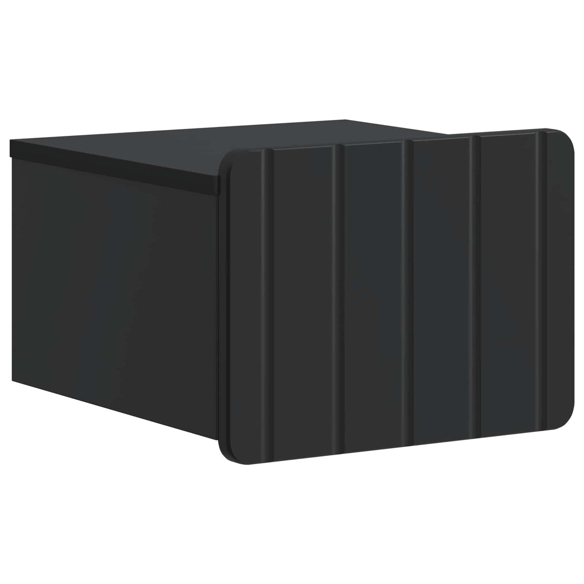 vidaXL Wall-Mounted Bedside Cabinet Black 33 x 34.5 x 24 cm
