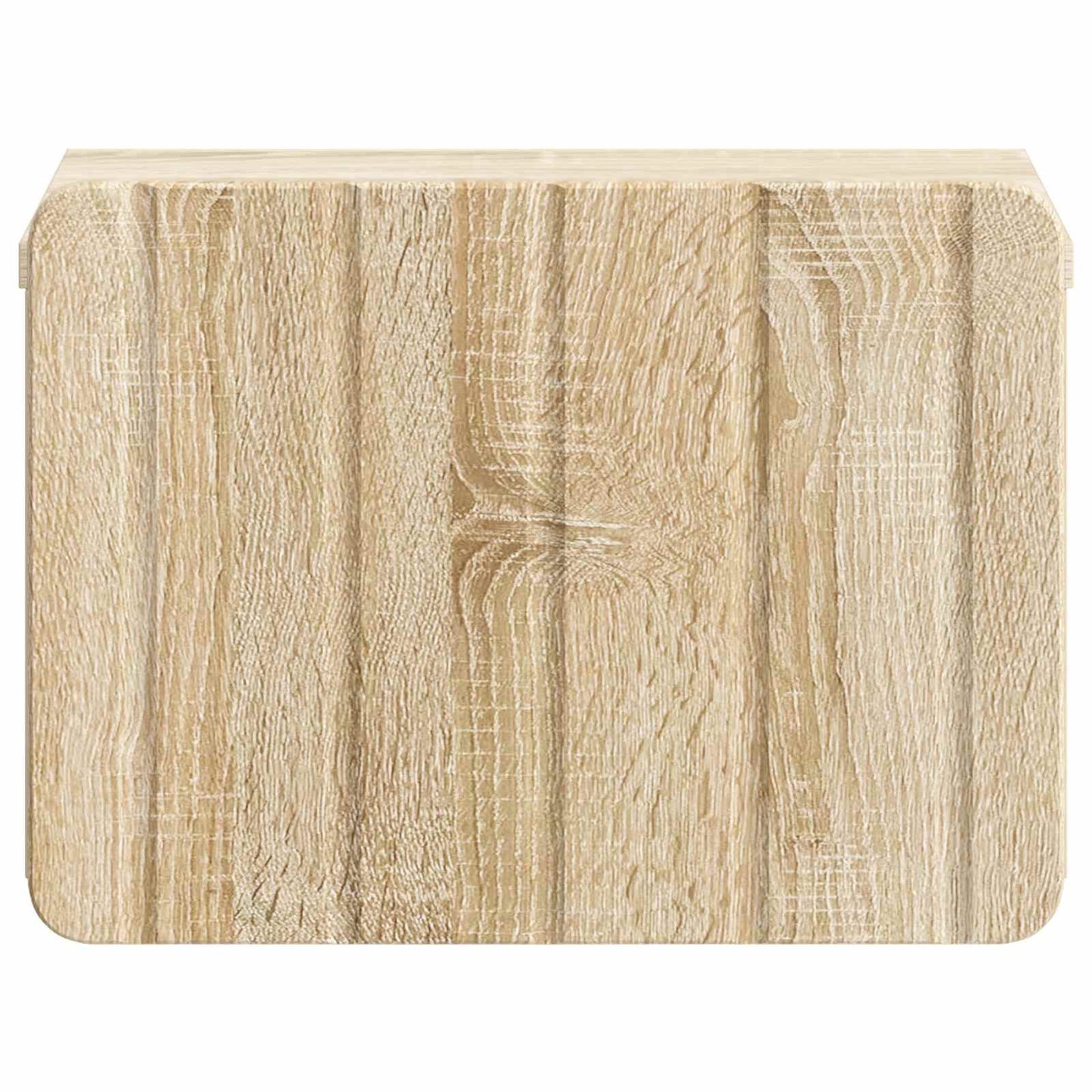 vidaXL Wall-Mounted Bedside Cabinet Sonoma Oak 33 x 34.5 x 24 cm