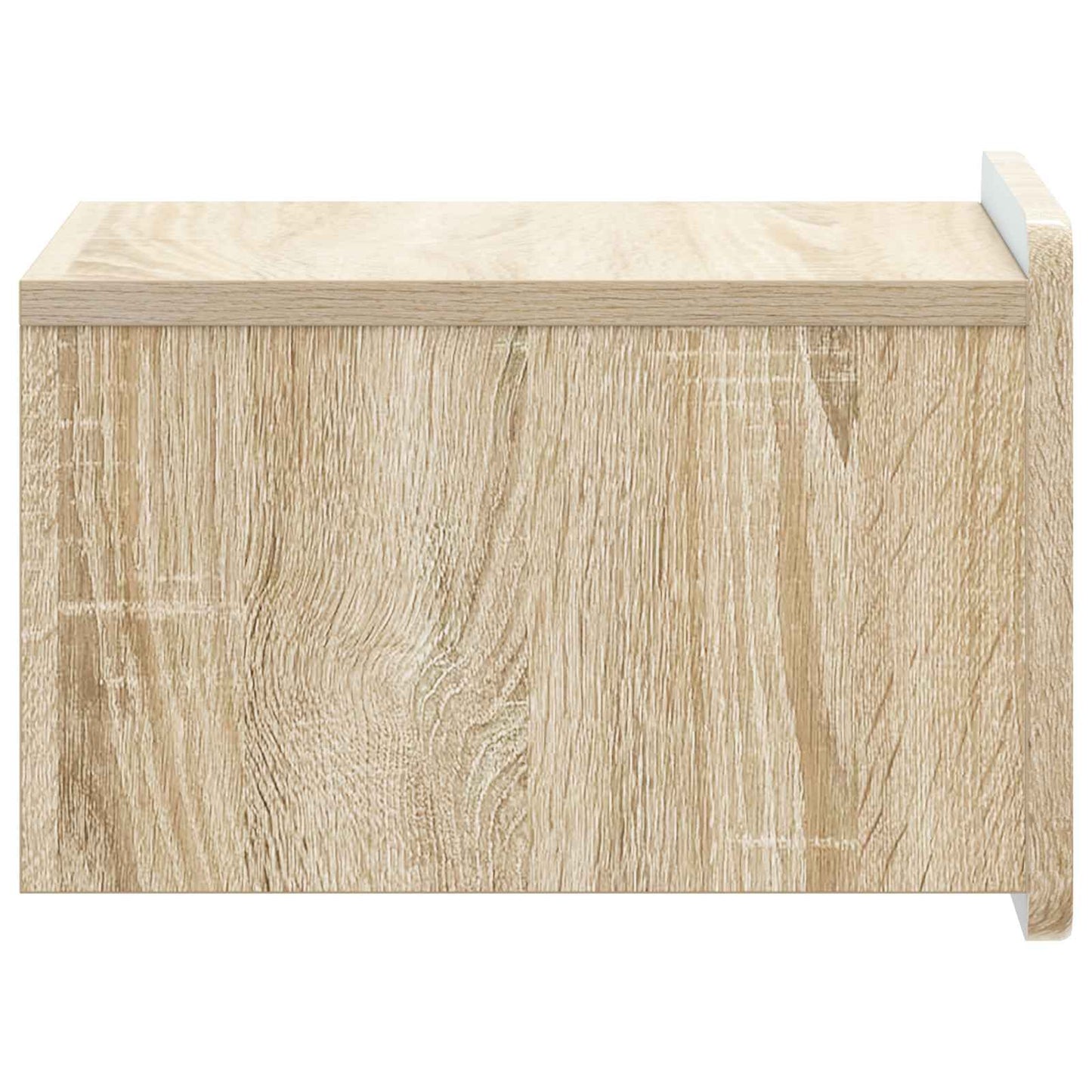 vidaXL Wall-Mounted Bedside Cabinet Sonoma Oak 33 x 34.5 x 24 cm