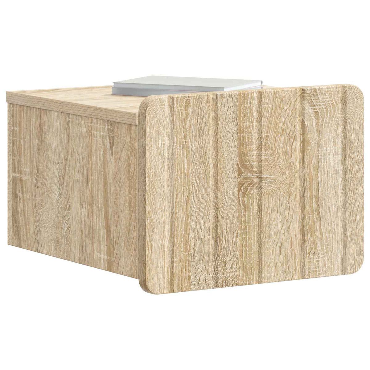 vidaXL Wall-Mounted Bedside Cabinet 2 pcs Sonoma Oak 33 x 34.5 x 24 cm