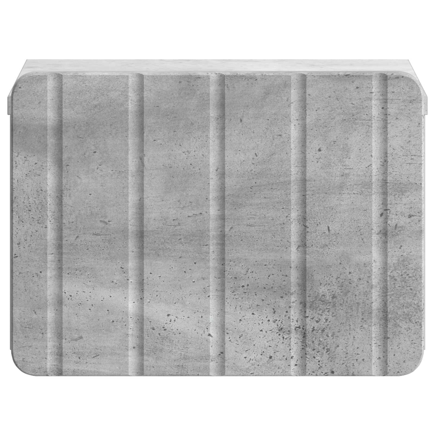 vidaXL Wall-Mounted Bedside Cabinet Concrete Grey 33 x 34.5 x 24 cm