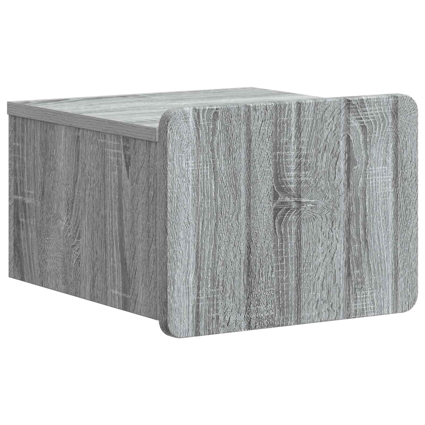 vidaXL Wall-Mounted Bedside Cabinet 2 pcs Grey Sonoma