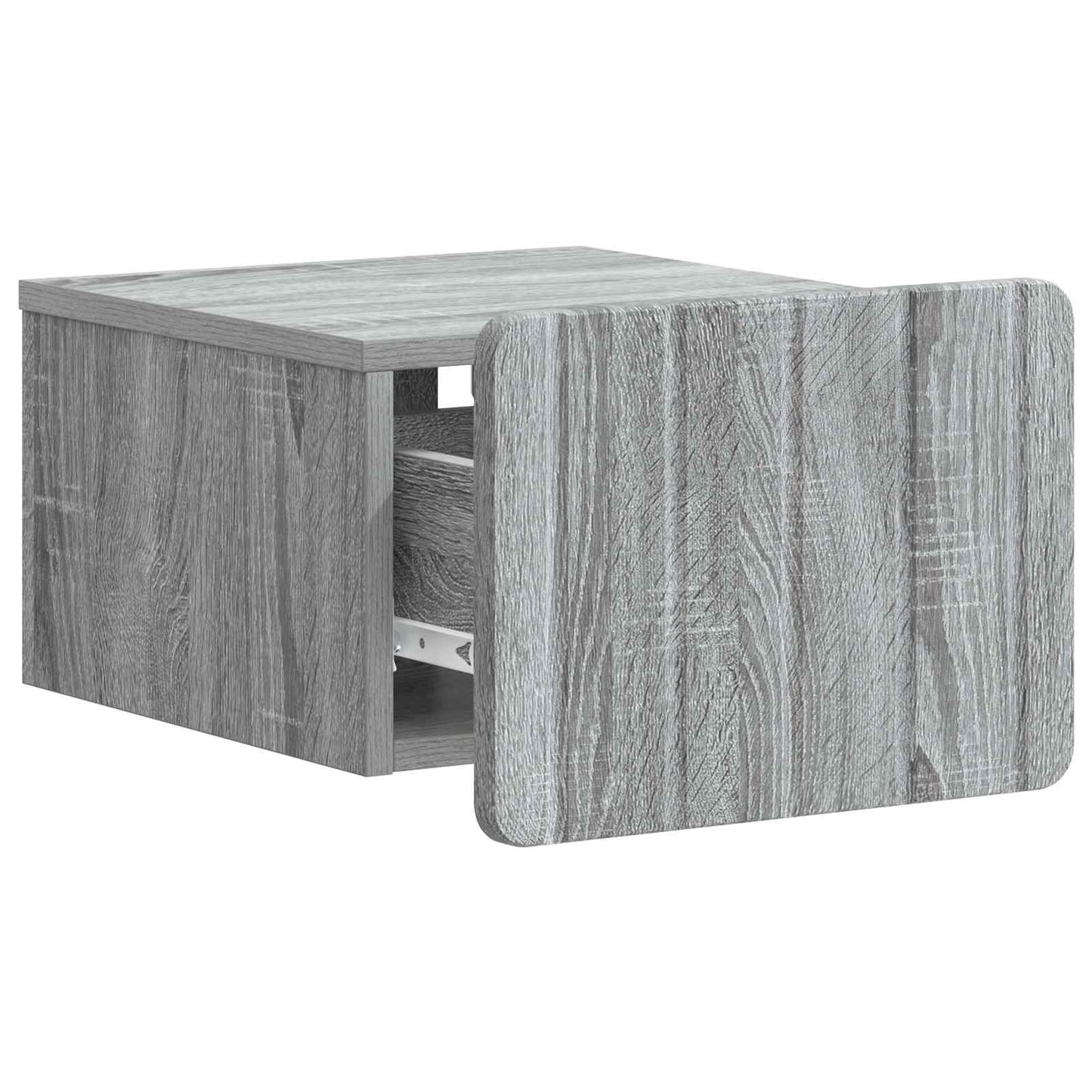 vidaXL Wall-Mounted Bedside Cabinet 2 pcs Grey Sonoma