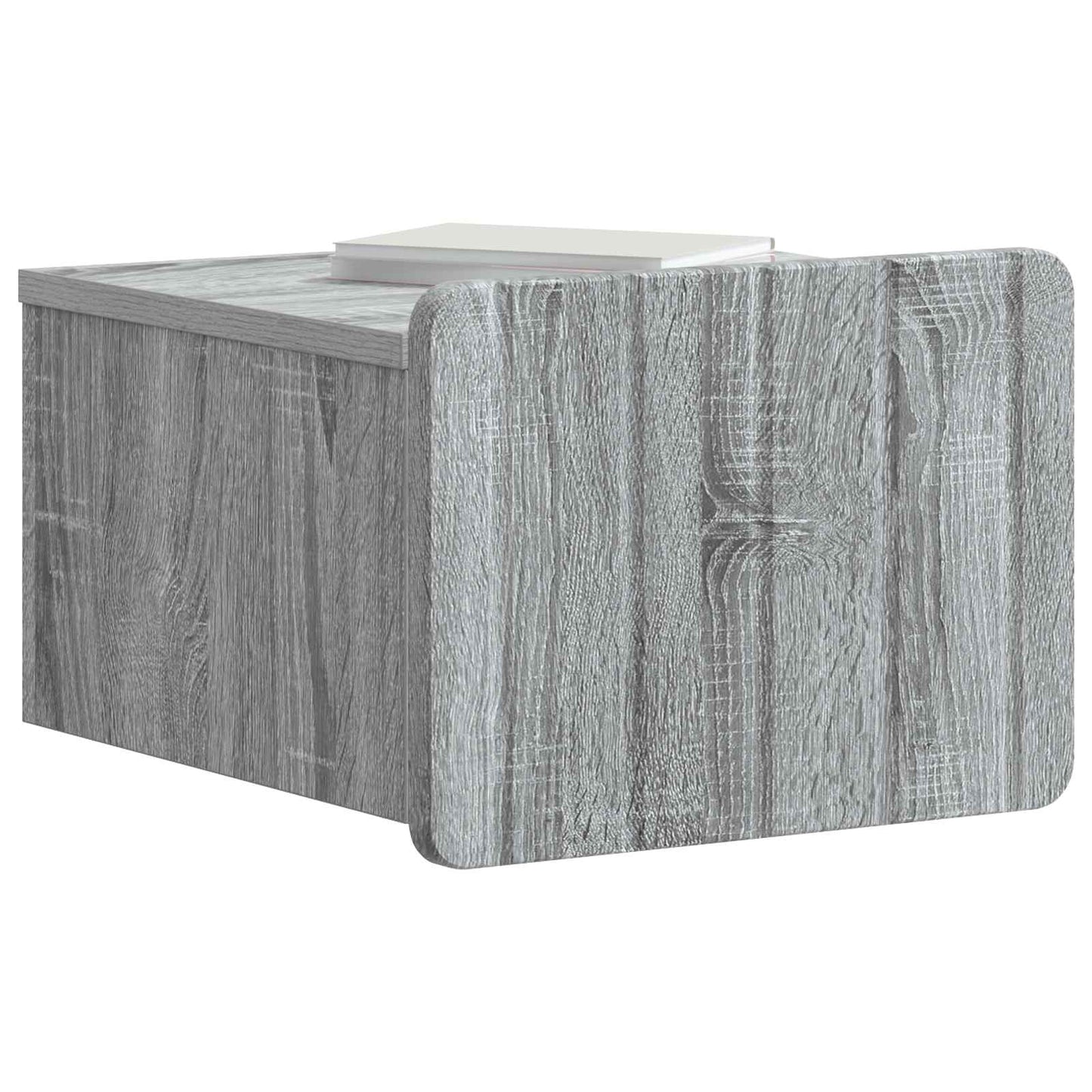 vidaXL Wall-Mounted Bedside Cabinet 2 pcs Grey Sonoma
