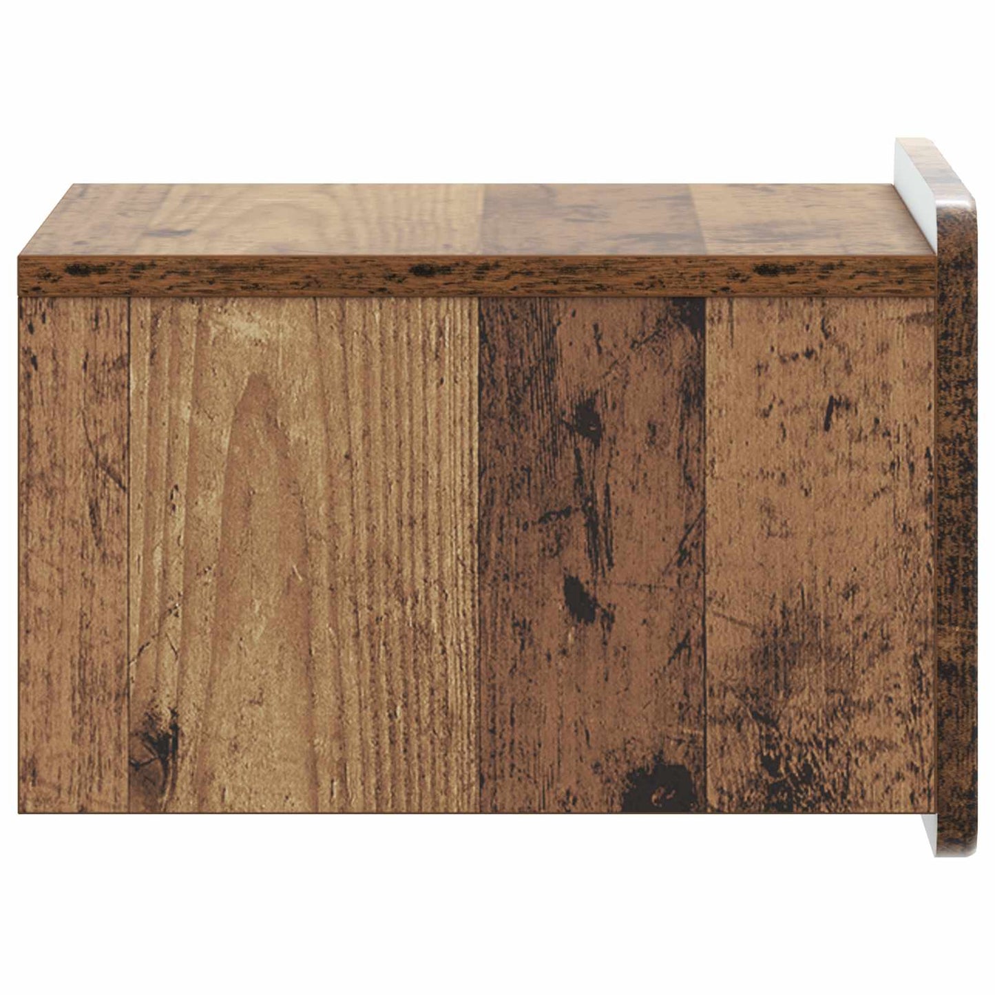 vidaXL Wall-Mounted Bedside Cabinet Old Wood 33 x 34.5 x 24 cm