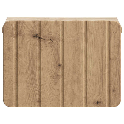 vidaXL Wall-Mounted Bedside Cabinet Artisan Oak 33 x 34.5 x 24 cm