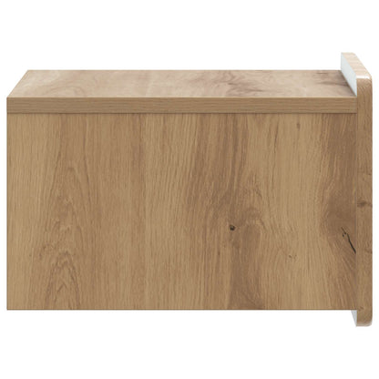 vidaXL Wall-Mounted Bedside Cabinet Artisan Oak 33 x 34.5 x 24 cm