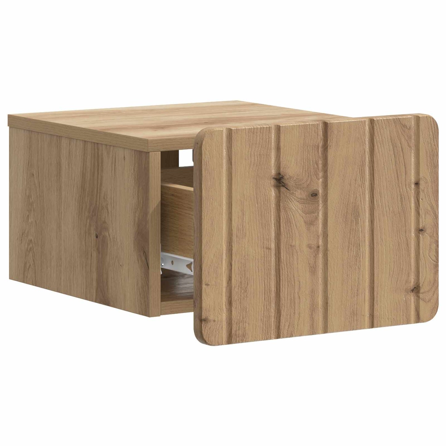 vidaXL Wall-Mounted Bedside Cabinet 2 pcs Artisan Oak