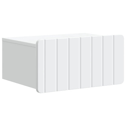 vidaXL Wall-Mounted Bedside Cabinet 2 pcs White 49 x 34.5 x 24 cm