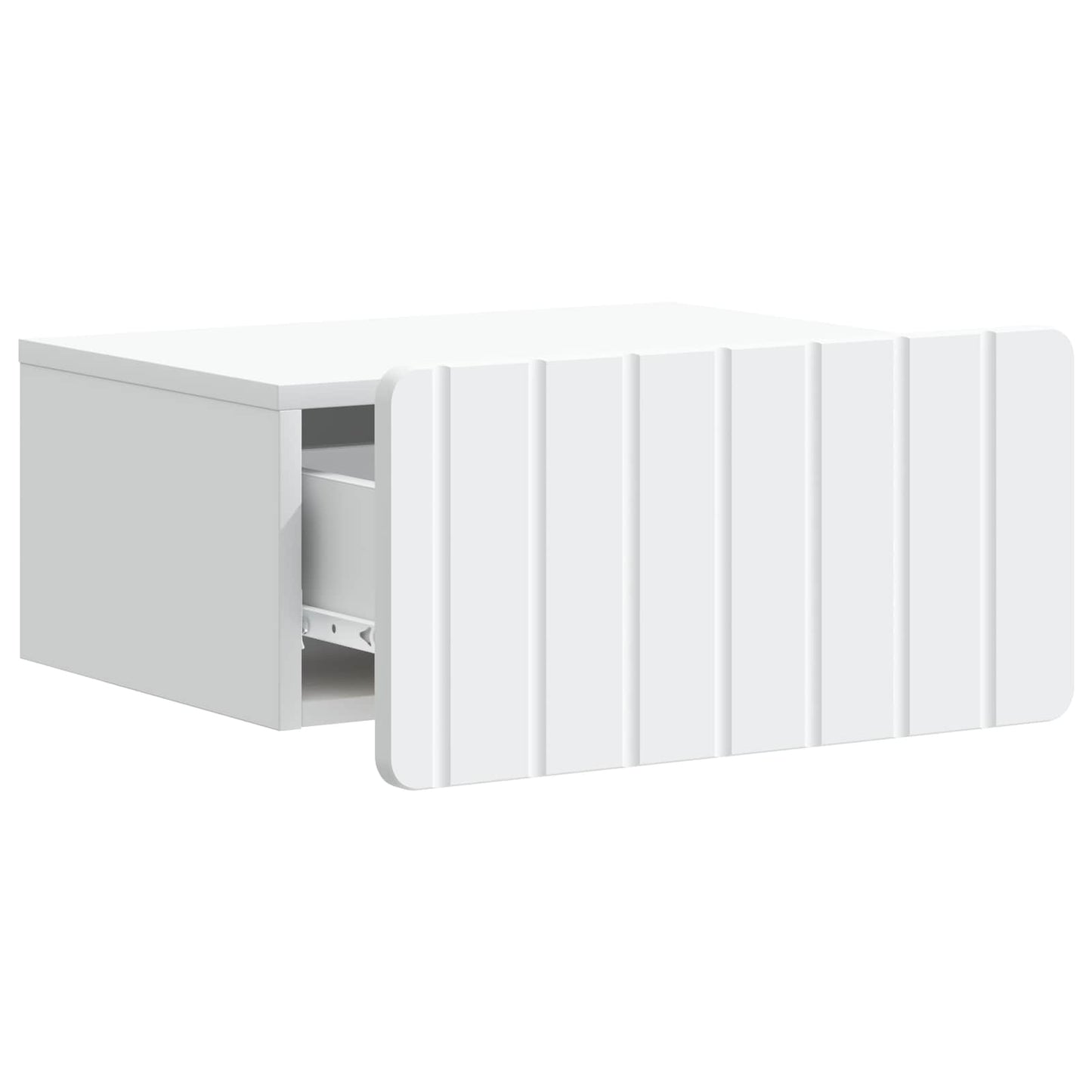 vidaXL Wall-Mounted Bedside Cabinet 2 pcs White 49 x 34.5 x 24 cm