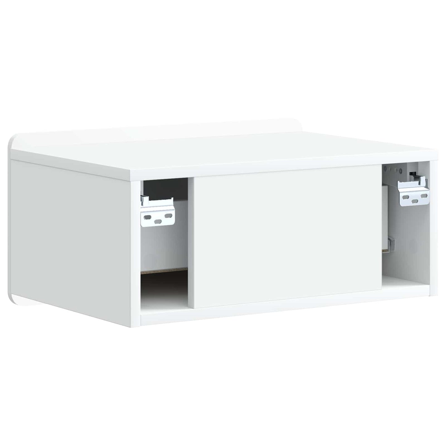 vidaXL Wall-Mounted Bedside Cabinet 2 pcs White 49 x 34.5 x 24 cm