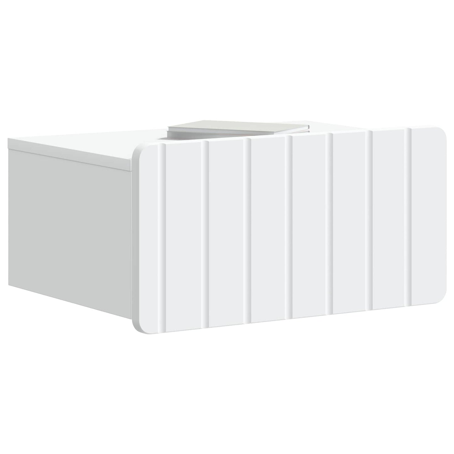 vidaXL Wall-Mounted Bedside Cabinet 2 pcs White 49 x 34.5 x 24 cm