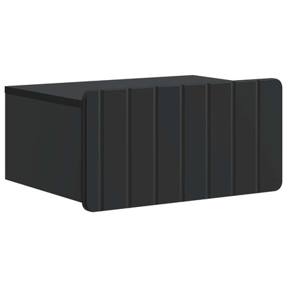 vidaXL Wall-Mounted Bedside Cabinet 2 pcs Black 49 x 34.5 x 24 cm