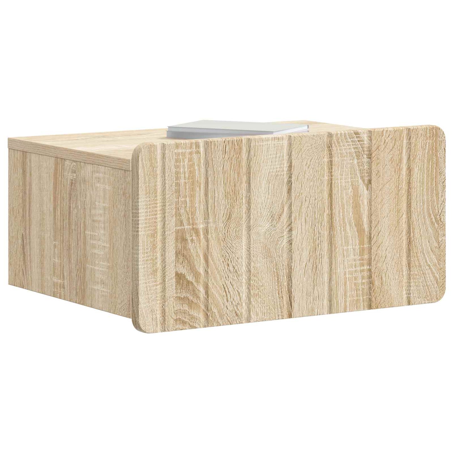 vidaXL Wall-Mounted Bedside Cabinet Sonoma Oak 49 x 34.5 x 24 cm