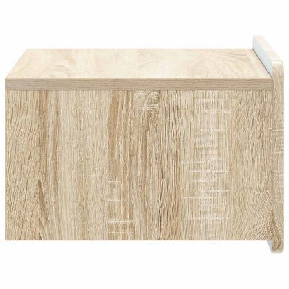 vidaXL Wall-Mounted Bedside Cabinet Sonoma Oak 49 x 34.5 x 24 cm
