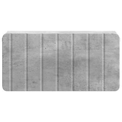vidaXL Wall-Mounted Bedside Cabinet Concrete Grey 49 x 34.5 x 24 cm