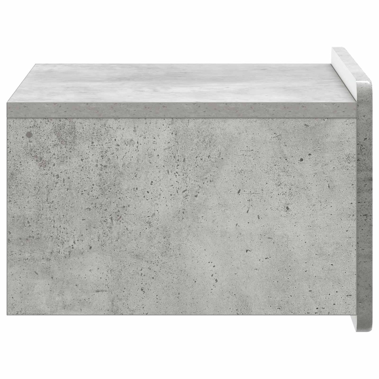 vidaXL Wall-Mounted Bedside Cabinet Concrete Grey 49 x 34.5 x 24 cm