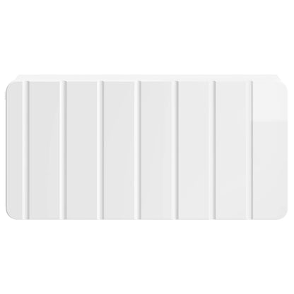 vidaXL Wall-Mounted Bedside Cabinet High Gloss White 49 x 34.5 x 24 cm