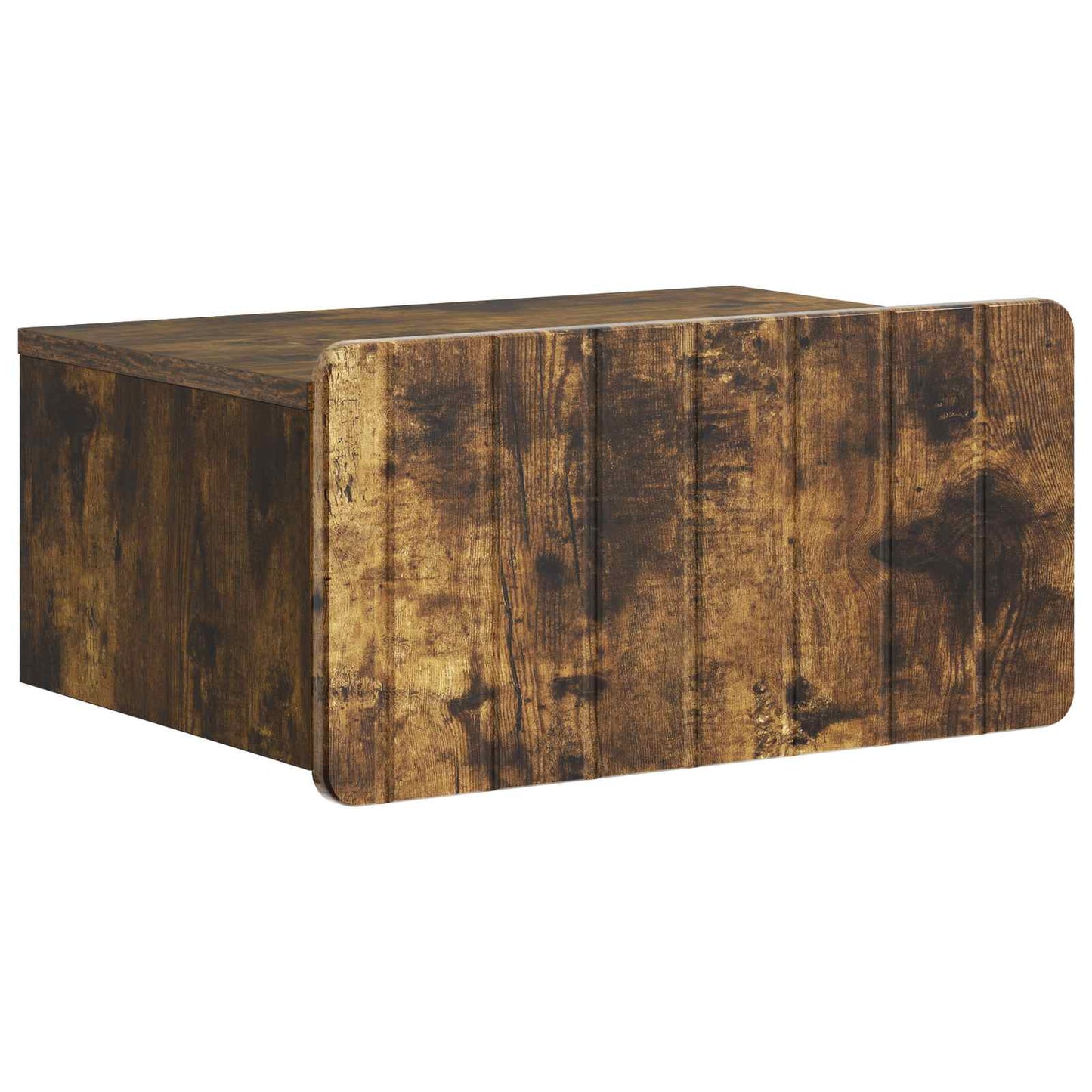 vidaXL Wall-Mounted Bedside Cabinet Smoked Oak 49 x 34.5 x 24 cm