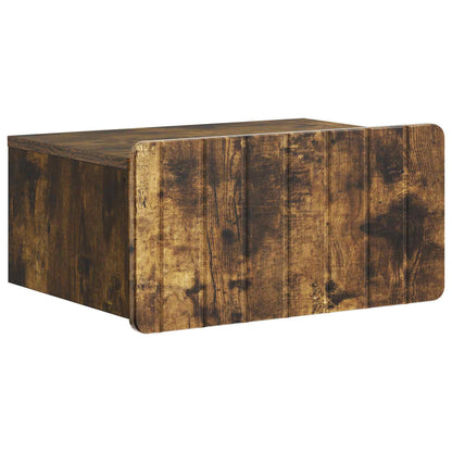 vidaXL Wall-Mounted Bedside Cabinet Smoked Oak 49 x 34.5 x 24 cm