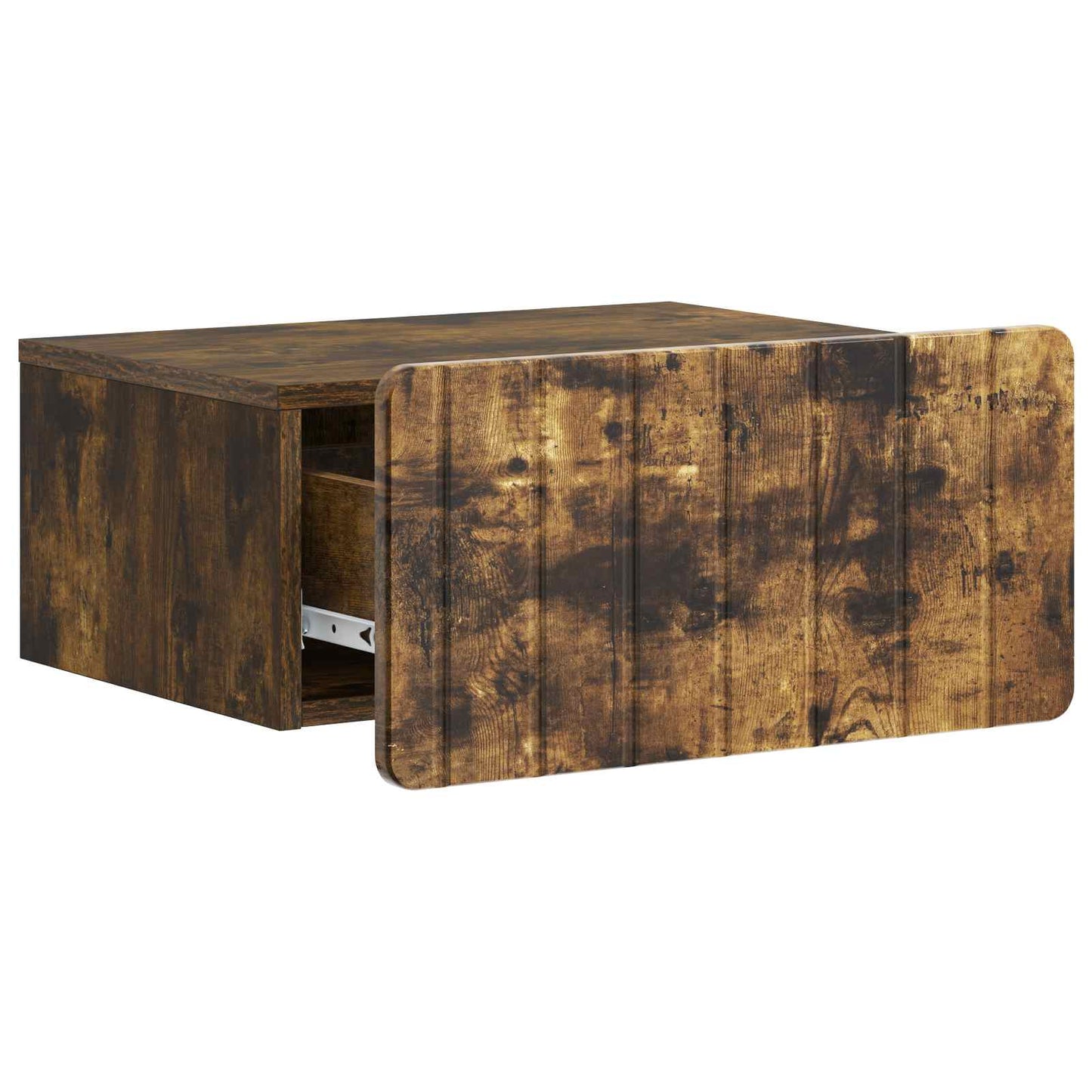 vidaXL Wall-Mounted Bedside Cabinet Smoked Oak 49 x 34.5 x 24 cm