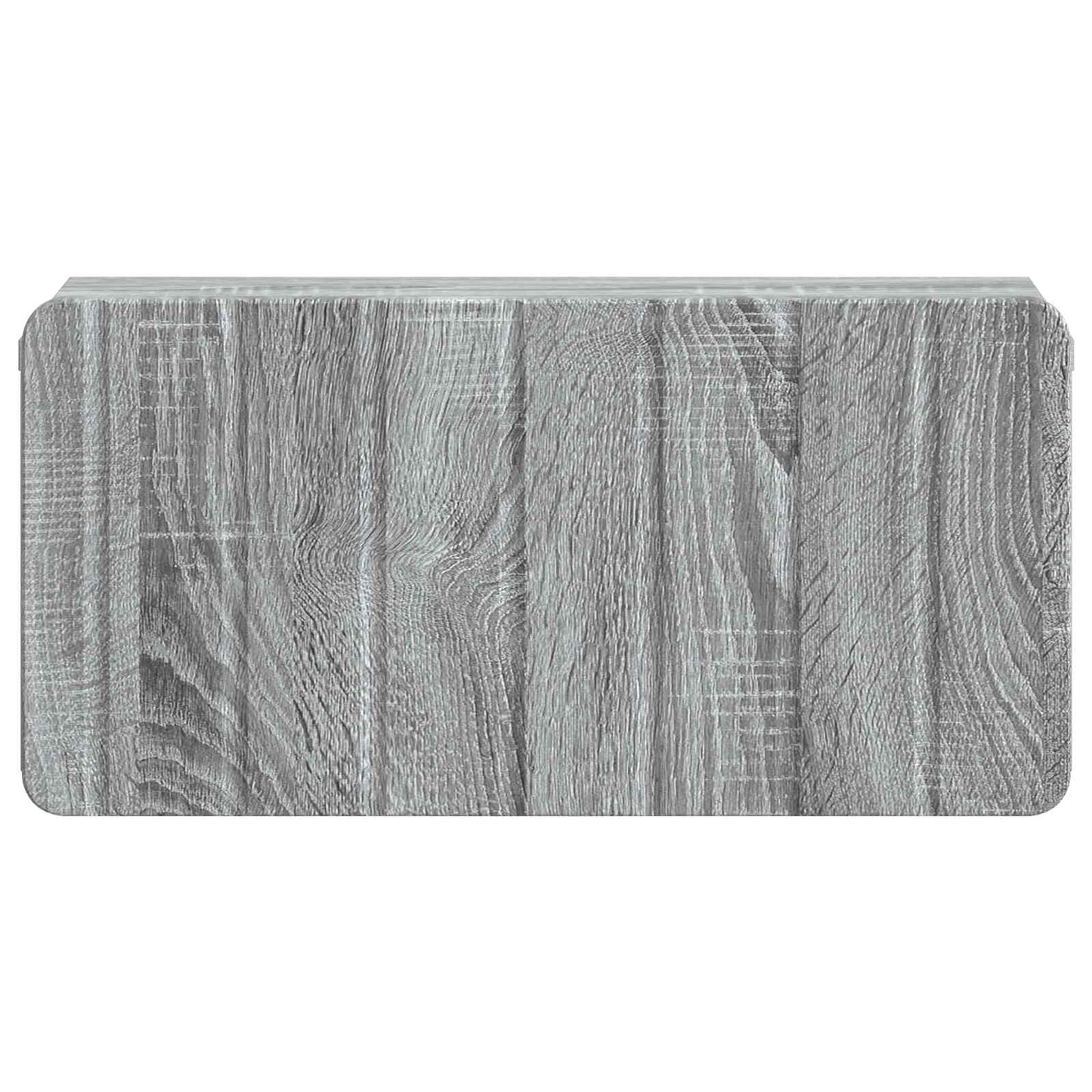 vidaXL Wall-Mounted Bedside Cabinet Grey Sonoma 49 x 34.5 x 24 cm