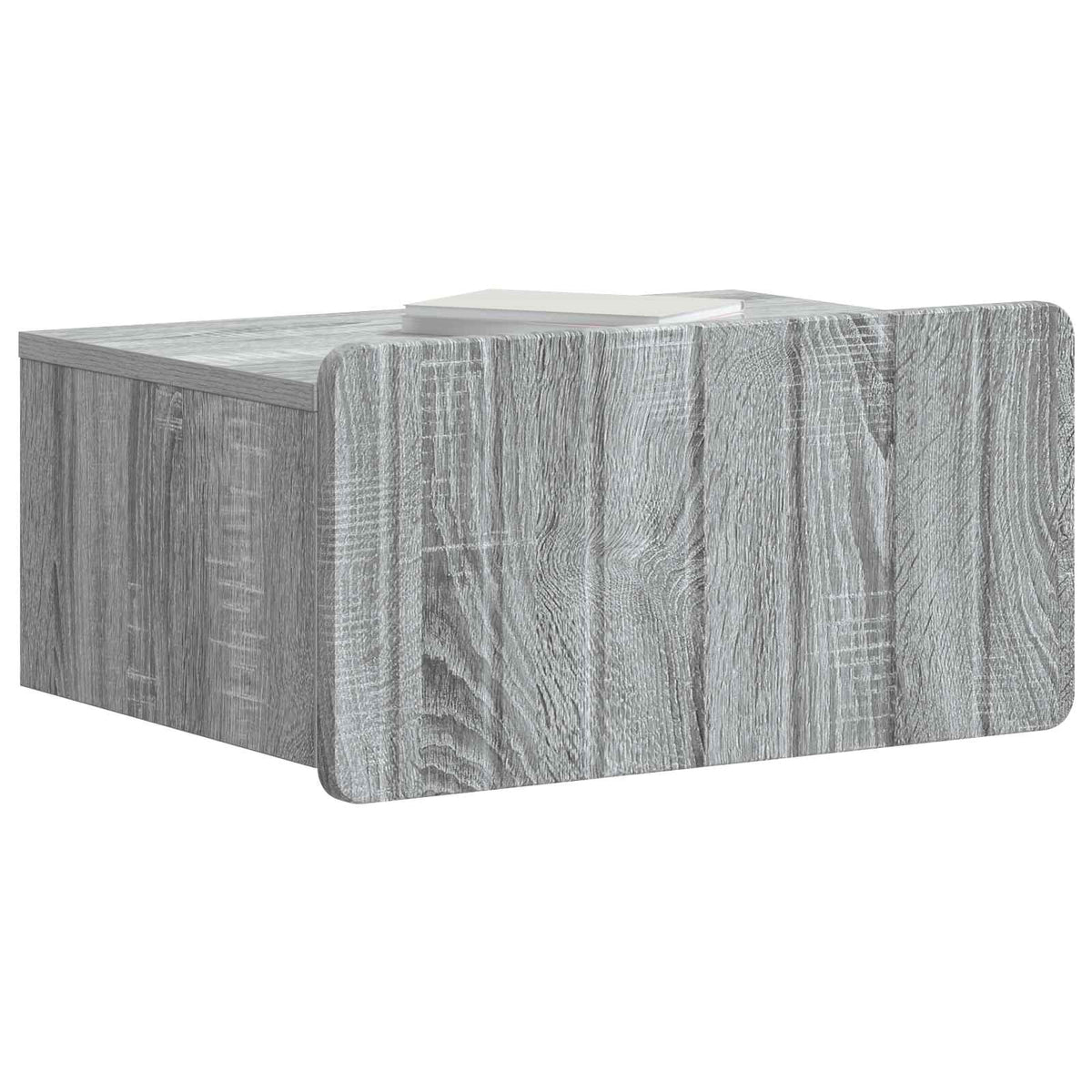 vidaXL Wall-Mounted Bedside Cabinet Grey Sonoma 49 x 34.5 x 24 cm