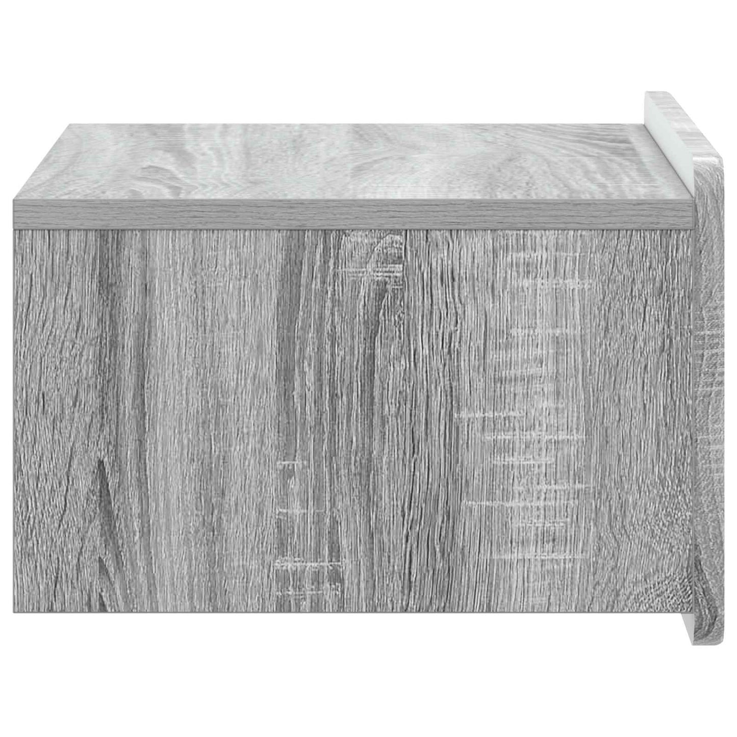 vidaXL Wall-Mounted Bedside Cabinet Grey Sonoma 49 x 34.5 x 24 cm
